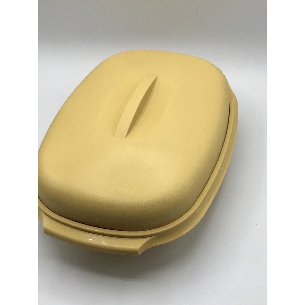 Tupperware  Gold Rice Vegetable Steamer‎ Lid Strainer & divider 4 pc